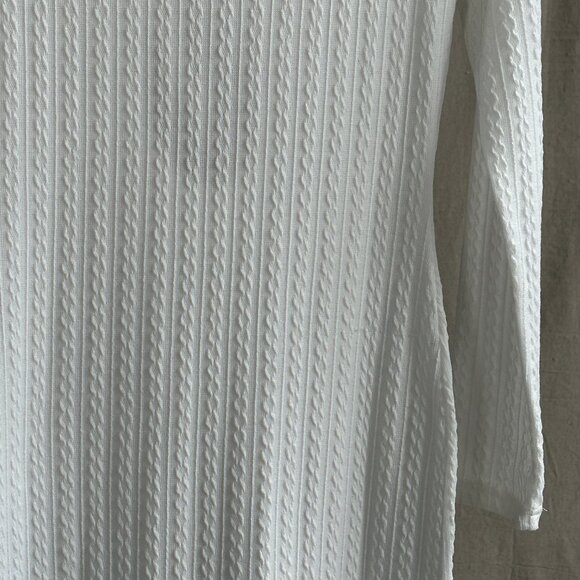 Commense Cutout Tied Textured Knit Long Dress - Picture 3 of 3